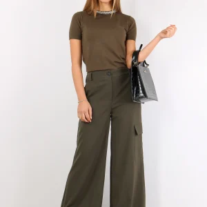 Pantalone Tasconato Mano Lana Militare