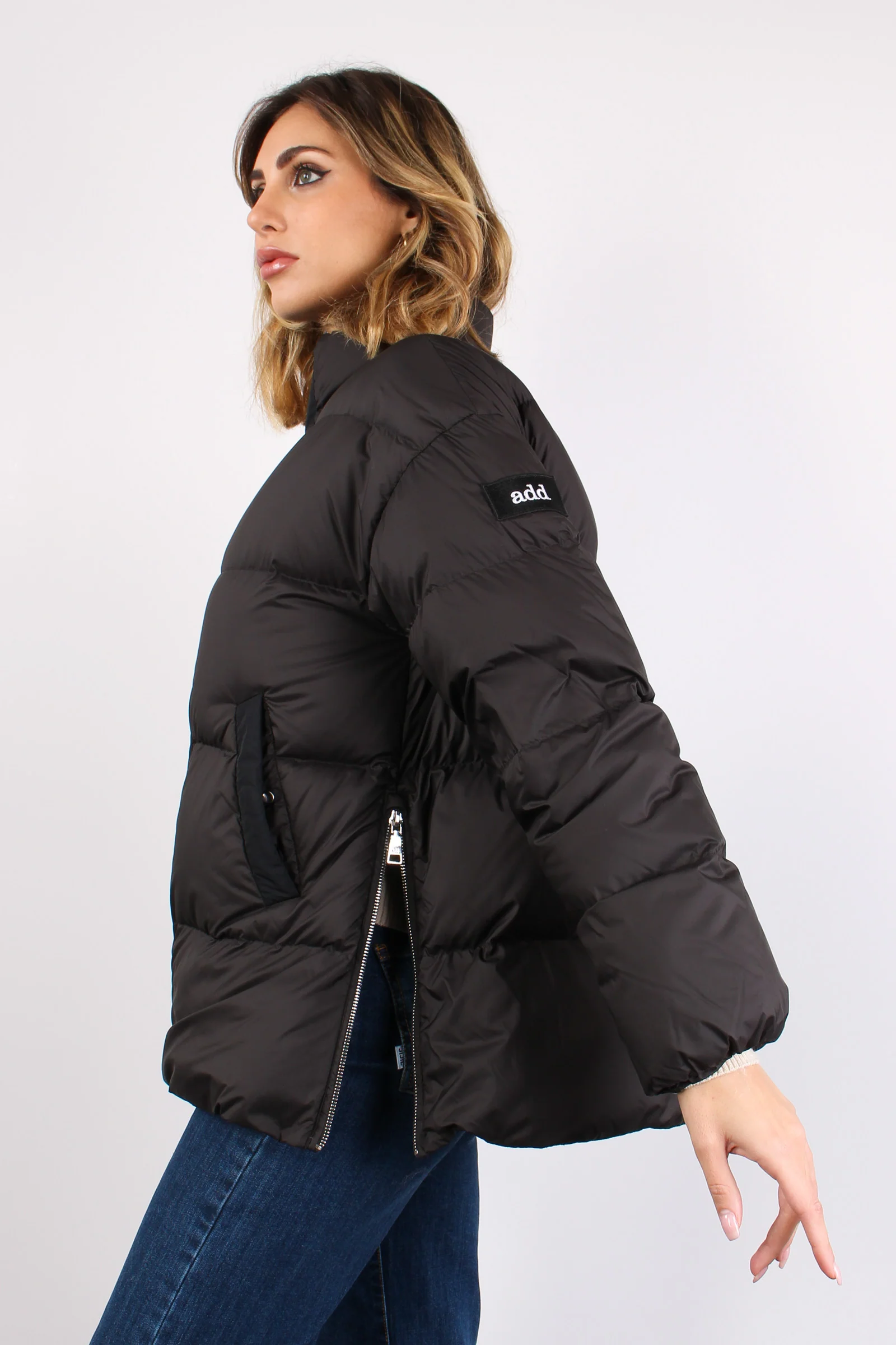 Piumino Over Maxi Zip Noir/noir - immagine 3