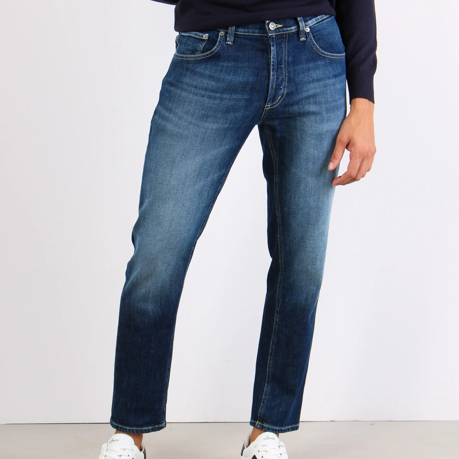 Brighton Denim Micro Rotture Denim Medio - immagine 9
