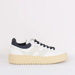 Sneaker Platform Nappa Bianco/blu