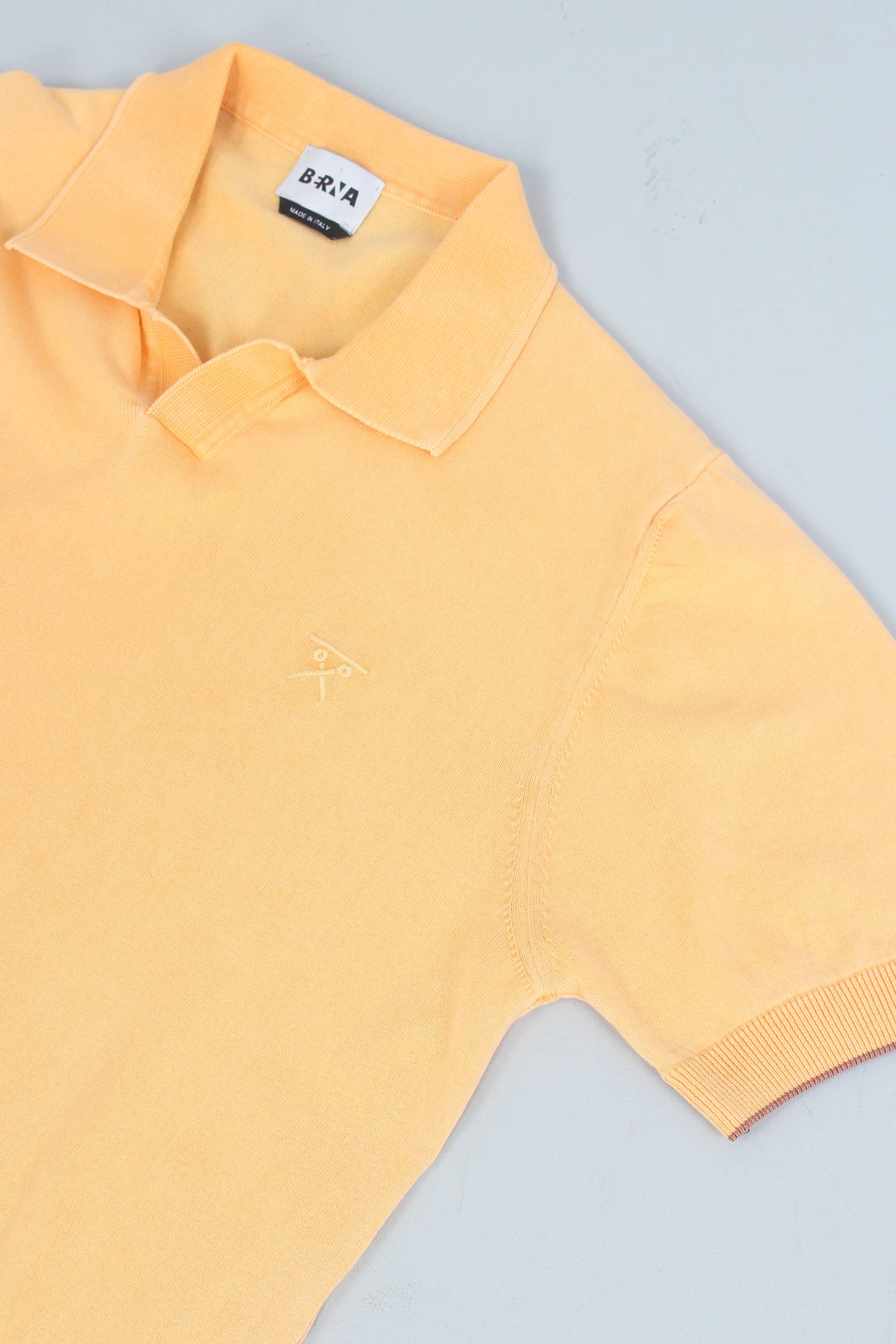 Polo No Bottoni Effetto Stone Tangerine - immagine 8