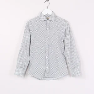 Maggiore Camicia Micro Fanta Bianco/nero
