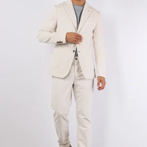 Giacca Velluto Liscio Panna