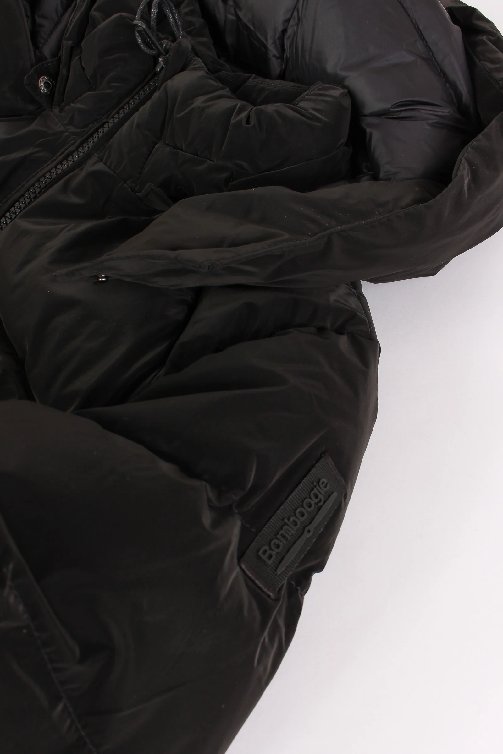 Piumino Opaco Cappuccio Black - immagine 4