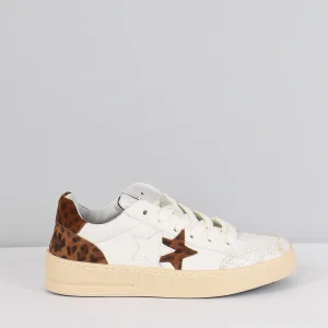 Sneakers New Star Animalier Bianco/leopard