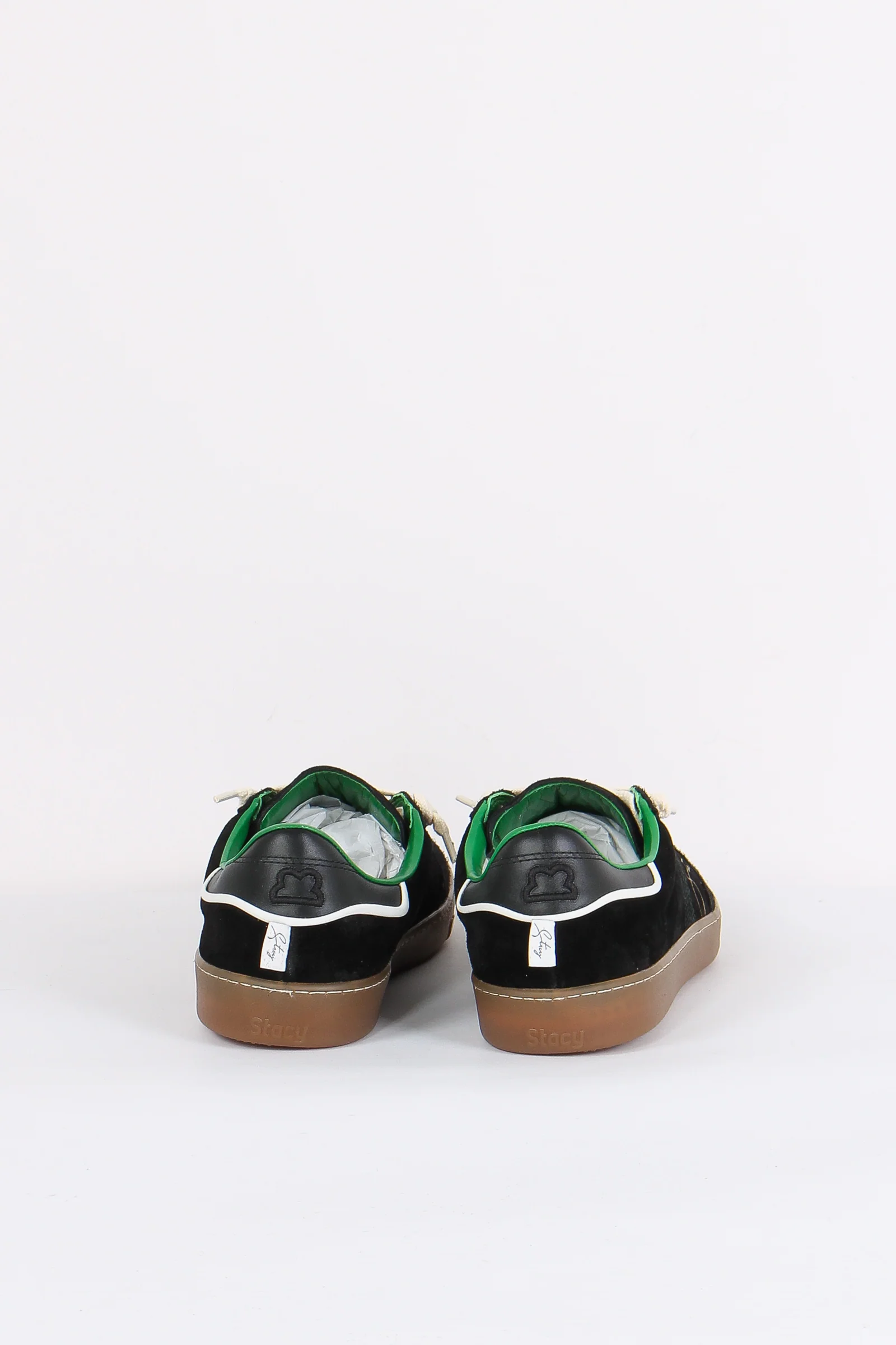 Sneakers Bicolor Camoscio Black/green - immagine 4