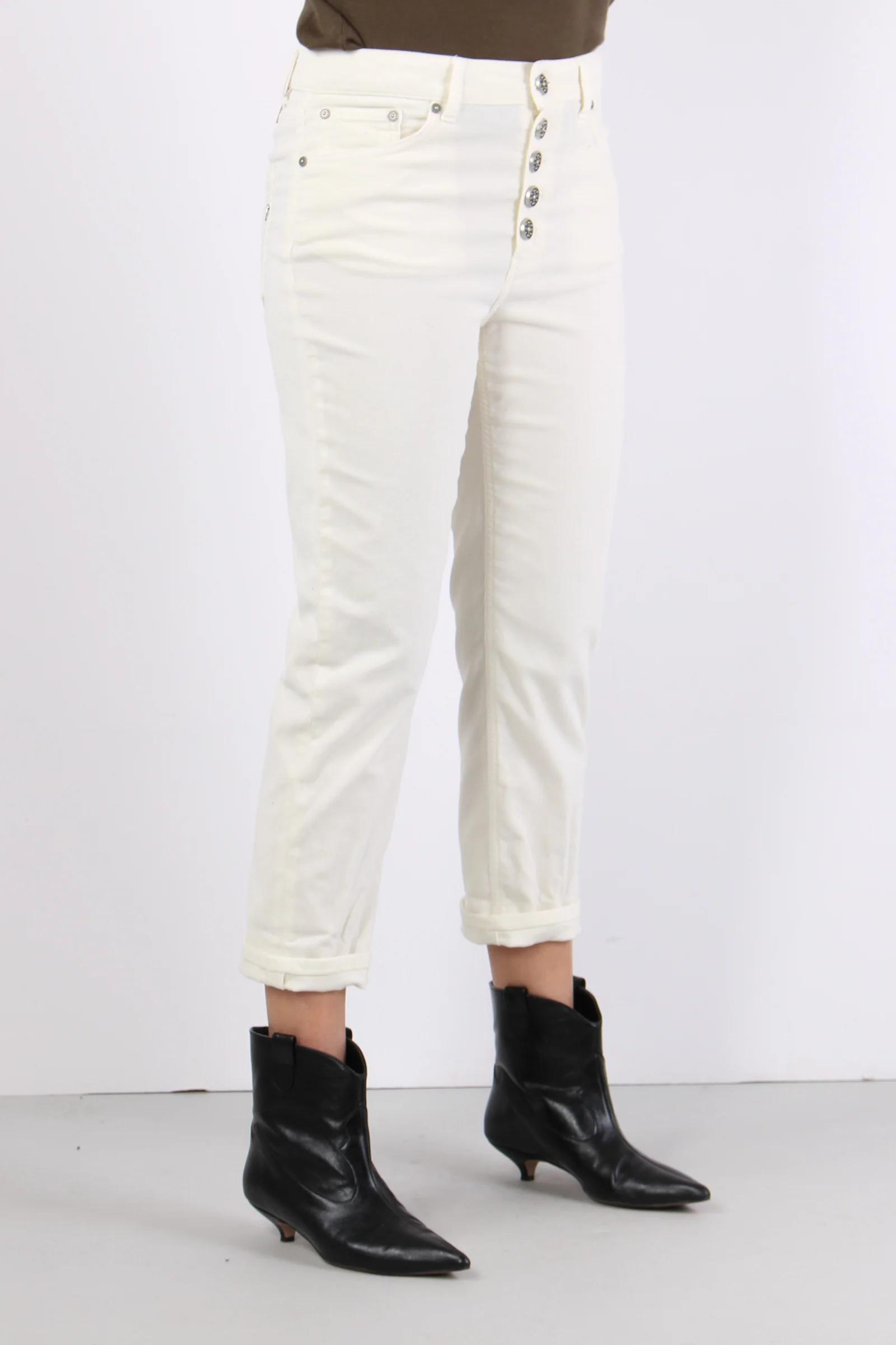 Koons Pantalone Velluto Mille Panna - immagine 9