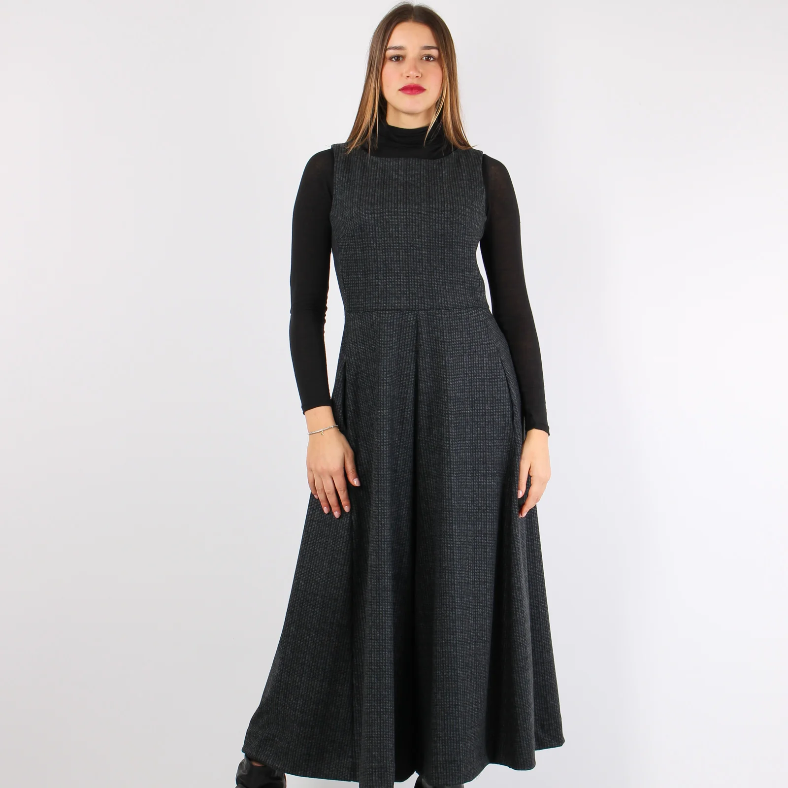 Tuta Pantalone Palazzo Grigio/nero - immagine 3