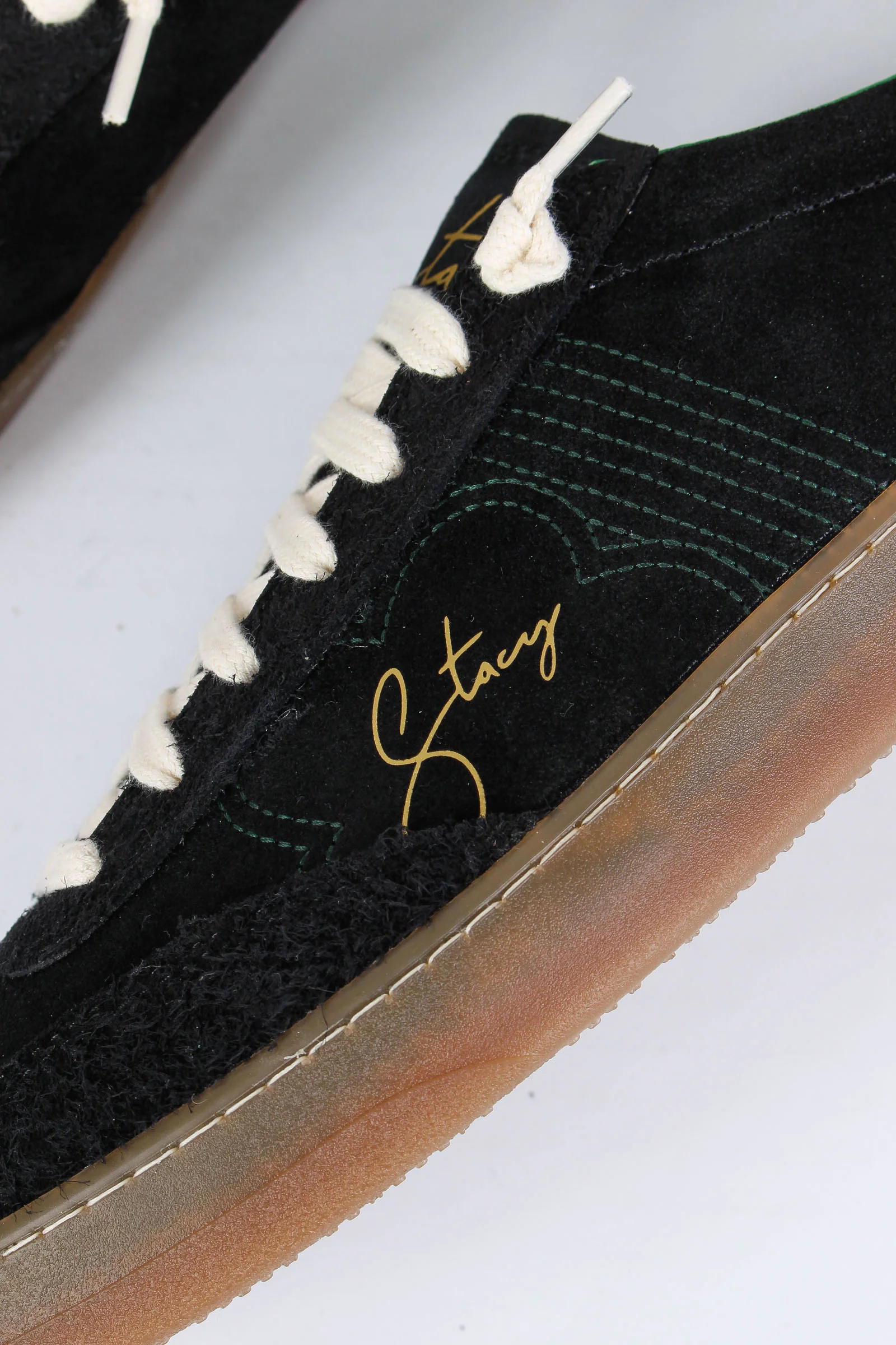 Sneakers Bicolor Camoscio Black/green - immagine 9