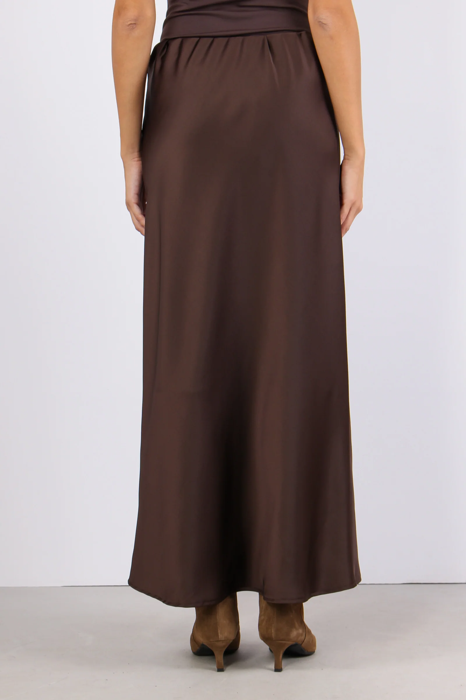 Gonna Raso Sbieco Moro - immagine 5