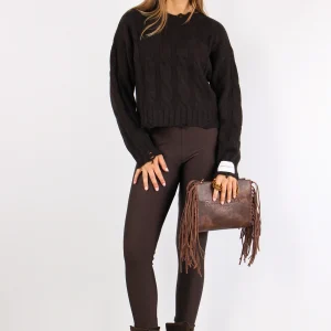 Maglia Treccia Rotture Moro