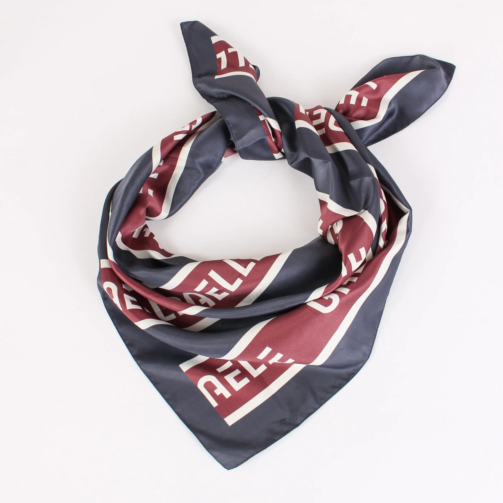 Foulard Bande Logo Blu Scuro - immagine 8