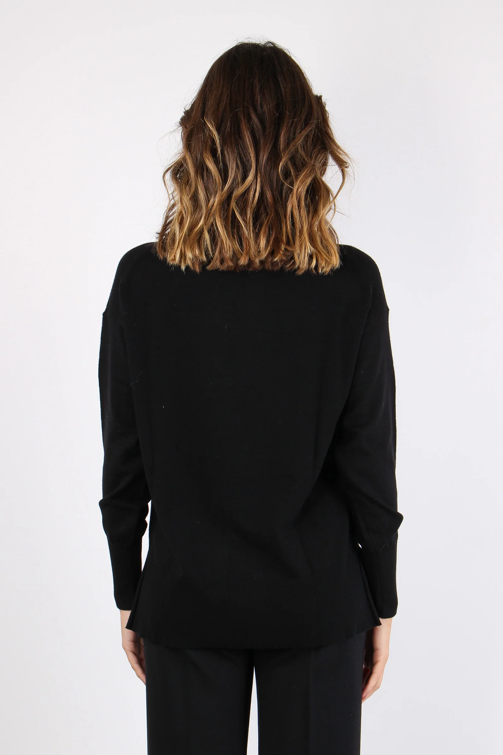 Maglia Over Viscosa Nero - immagine 4