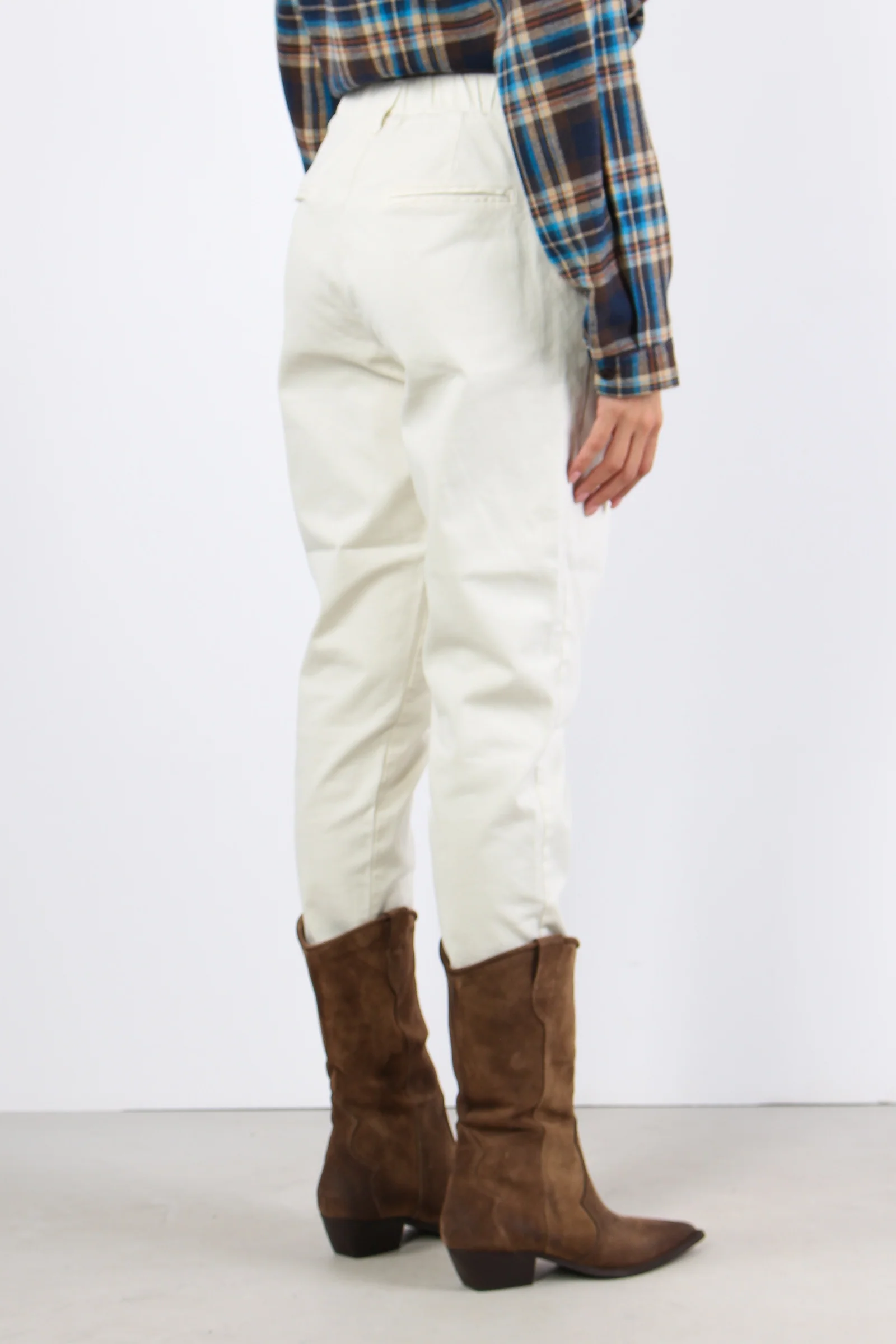 Chino Elastico Burro - immagine 7