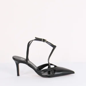 Slingback Intreccio Nero