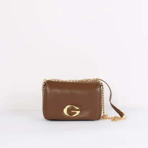 Mini Tracolla Puffy Catena Cioccolato