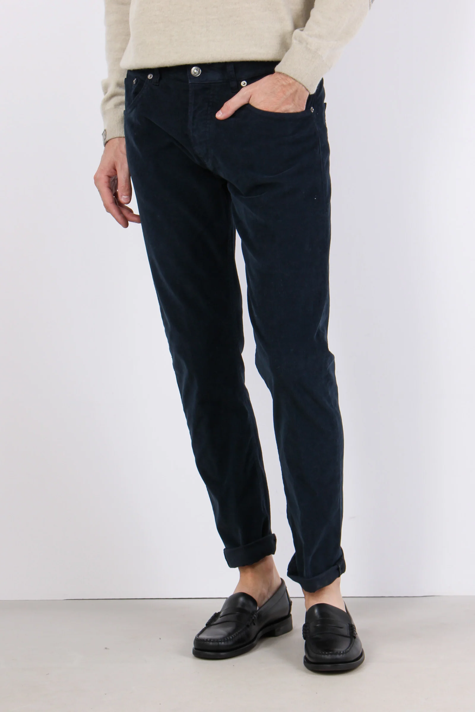 Icon Pantalone Velluto Milleri Notte - immagine 4
