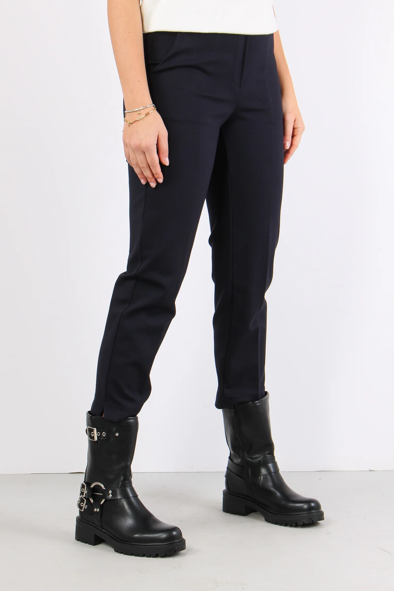 Pantalone Punto Milano Spacche Blu - immagine 7