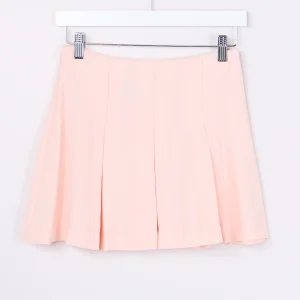 Gonna Piega Piatta Rosa Pallido