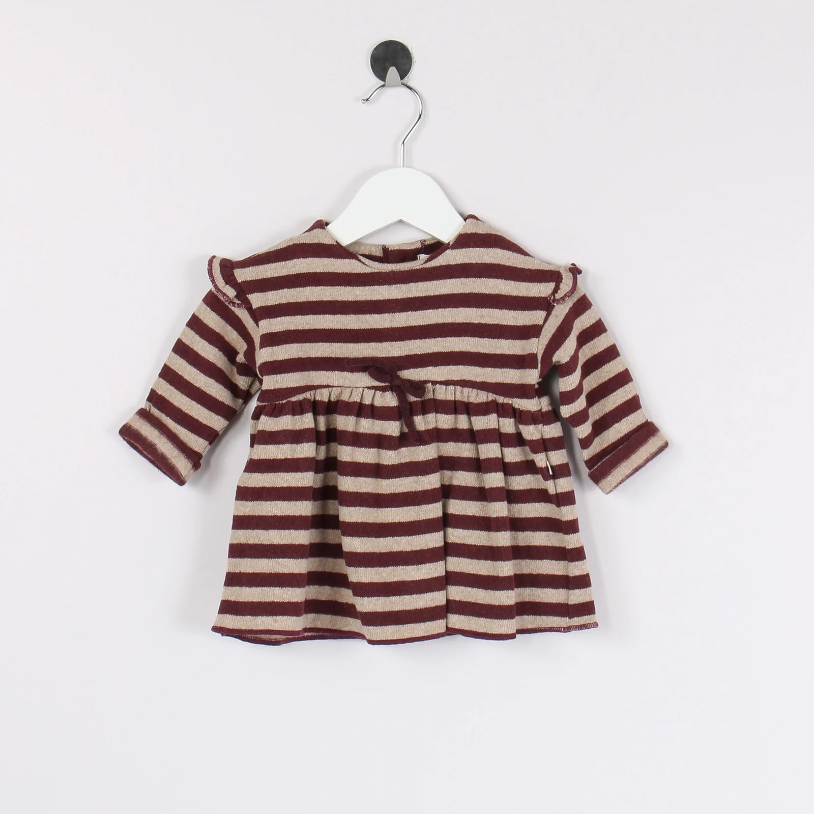 Abito Riga Melanzana/beige - immagine 7