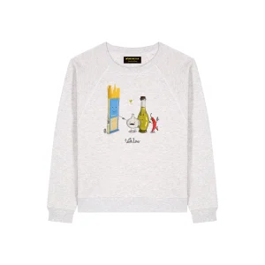 Felpa girocollo donna - Spaghetti Aglio Olio e Peperoncino - With Love