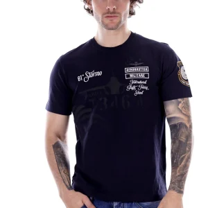 Aeronautica Militare T-shirt Blu Da Uomo
