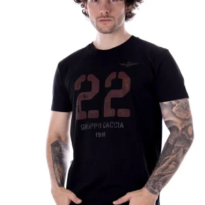 Aeronautica Militare T-shirt Nera Da Uomo