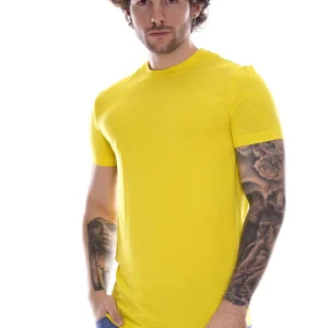 Dsquared T-shirt Gialla Da Uomo