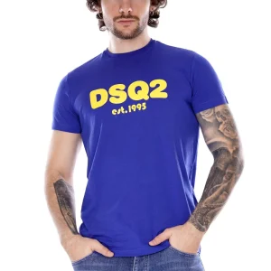 Dsquared2 T-shir Blu Da Ragazzo