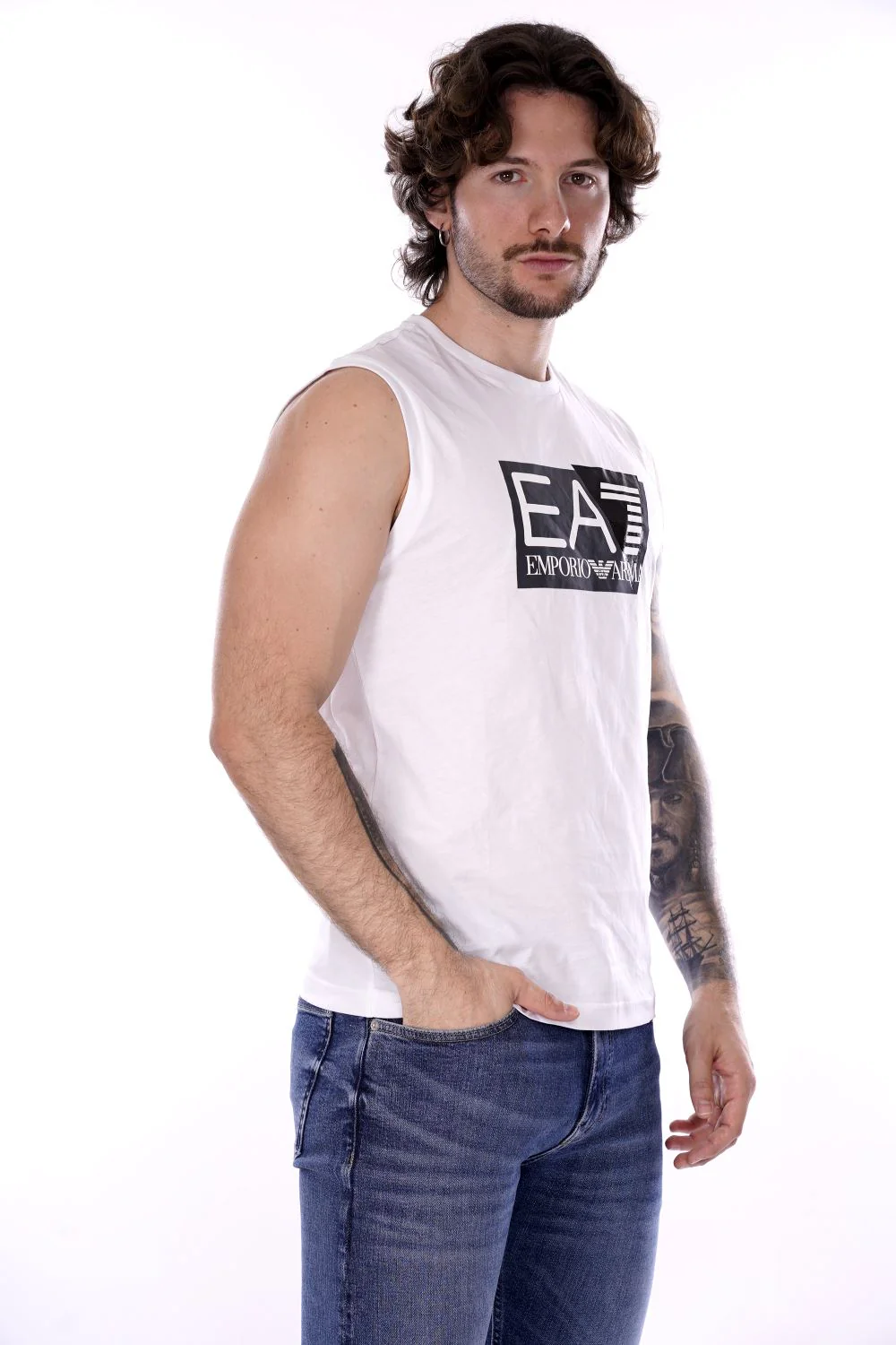 Armani Canotta Bianca Da Uomo - immagine 5