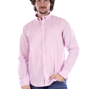 La Martina Camicia Rosa Da Uomo