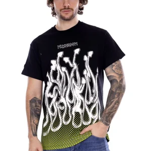 Mushroom T-shirt nera Da Uomo