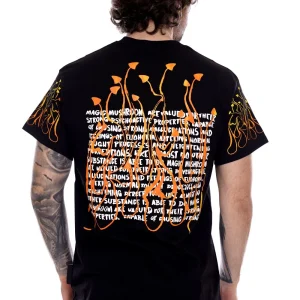 Mushroom T-shirt nera Da Uomo