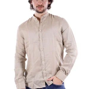Philo Tinto Camicia Beige Da Uomo