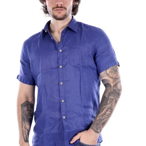 Philo Tinto Camicia Blu Da Uomo