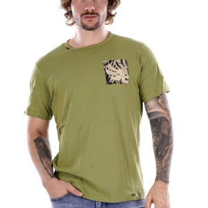 T-shirt SMITHY'S da Uomo - verde SS24MTS105OLIVES