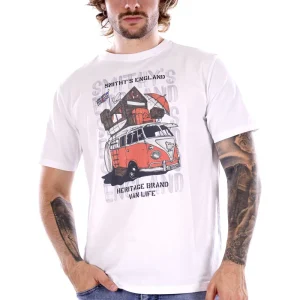 T-shirt SMITHY'S da Uomo - bianco SS24MTS129WHT