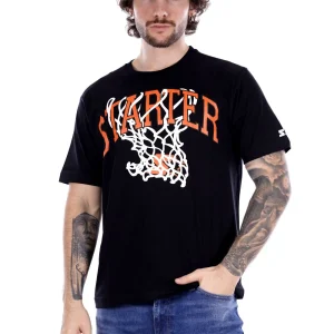 Starter T-shirt Nera Da Uomo