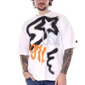 Starter T-shirt Bianca Da Uomo