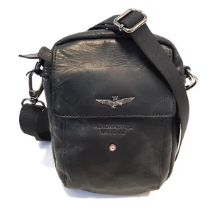 Borsa a Tracolla AERONAUTICA MILITARE da Uomo - nero AM307BLACK