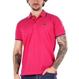 Polo maniche corte AERONAUTICA MILITARE da Uomo - rosa PO130819335 MAGENTA