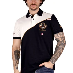 Polo maniche corte AERONAUTICA MILITARE da Uomo - blu PO185894618 BLUBIANCO