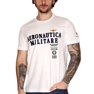 T-shirt AERONAUTICA MILITARE da Uomo - bianco TS240173062 BIANCO