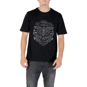 T-shirt GIANNI LUPO da Uomo - nero GL649WBLK