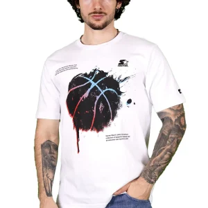 T-shirt STARTER da Uomo - bianco 74393WHT