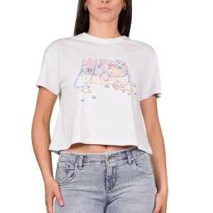 T-shirt TAKE TWO da Donna - bianco DKE8812WHT