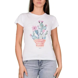 T-shirt TAKE TWO da Donna - bianco DKE9108WHT