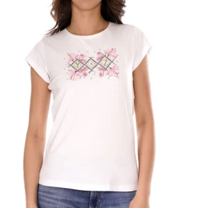 T-shirt YES-ZEE da Donna - bianco T257S701101