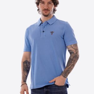 Polo maniche corte AERONAUTICA MILITARE da Uomo - blu PO192521324 CELESTE