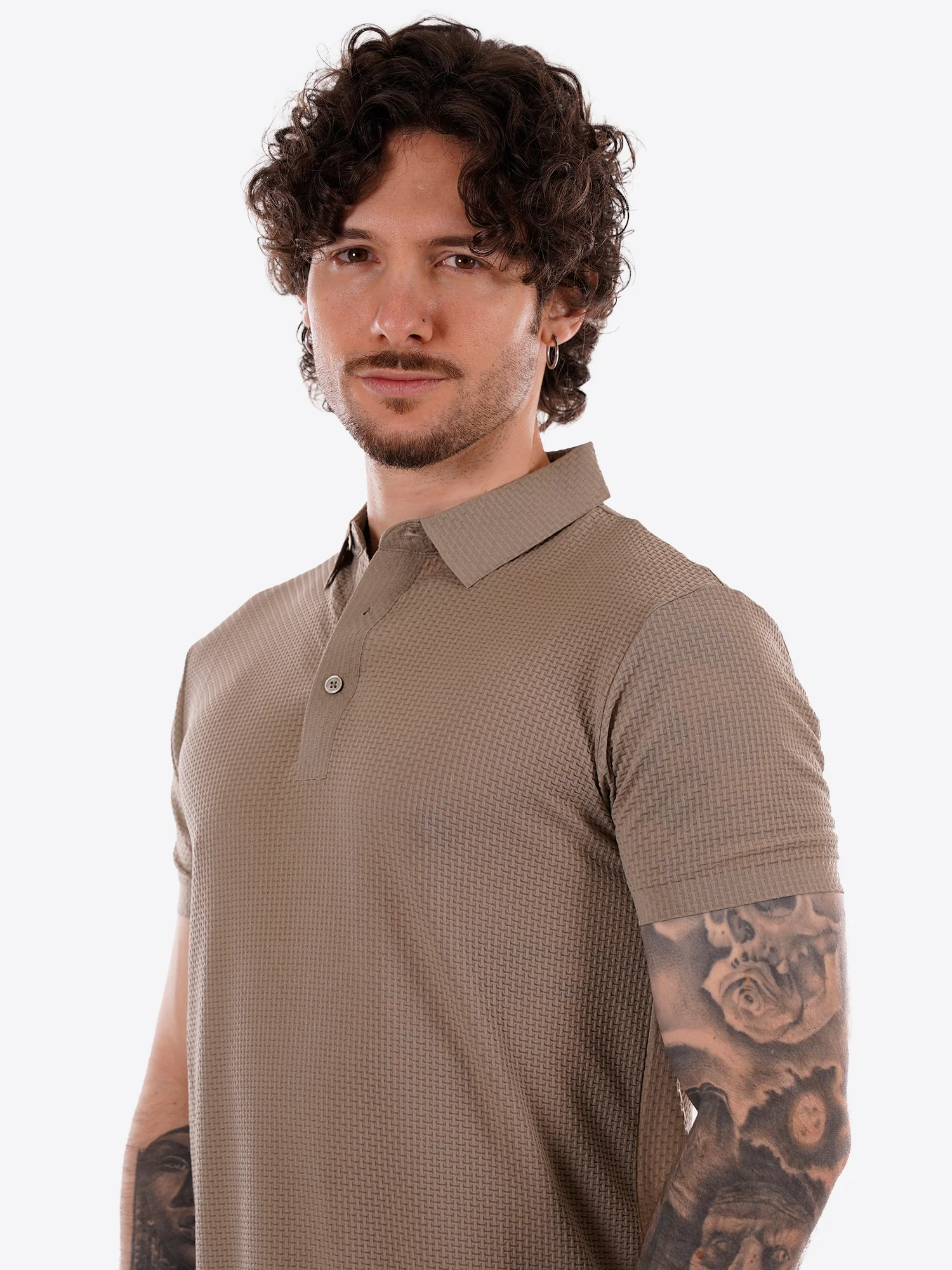 Polo GIANNI LUPO da Uomo - marrone GL1004TB-S26MUD - immagine 8